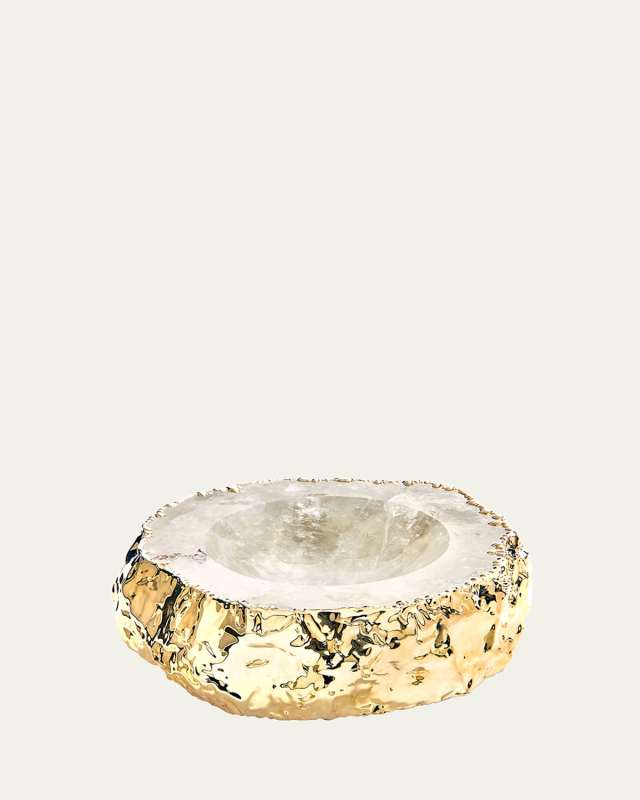 Cascita Crystal & Gold Bowl